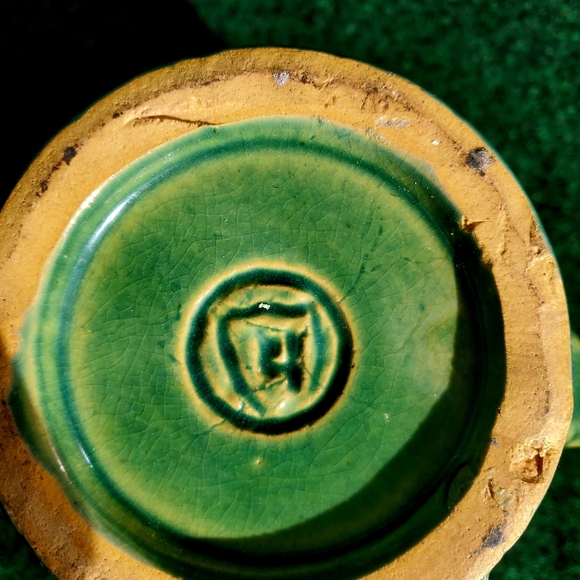 VTG McCoy Pottery Green Tankard Barrel Glaze Ceramic USA c.1930 20oz EUC - Picture 7 of 12